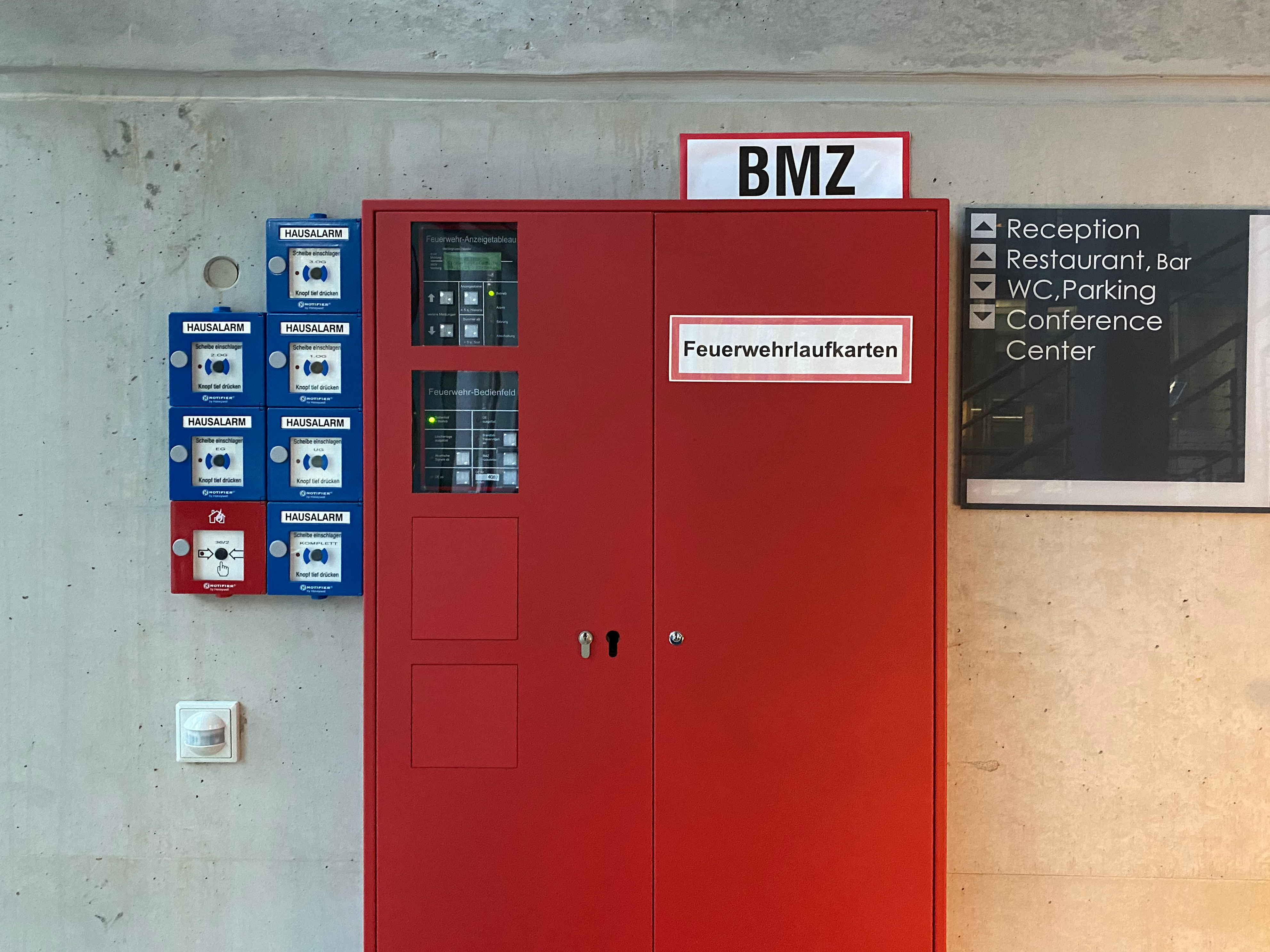 Gefahrenmeldeanlagen in einem Gebäude