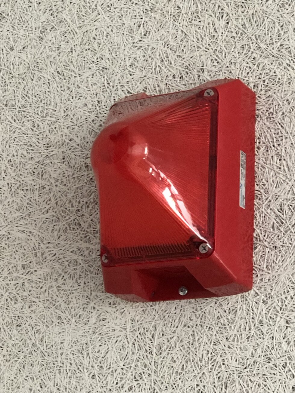 Signalegeber nach DIN VDE 0833-2 rotes Licht