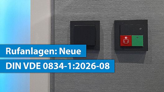 Rufanlage Schalter an der Wand