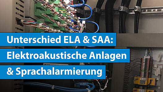 Sprachalarmierung Anlage Kabel