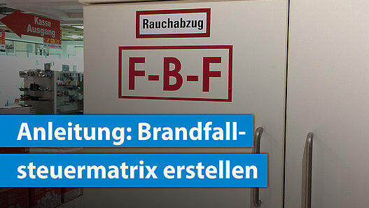 Brandfallsteuermatirx Rauchabzug Laden