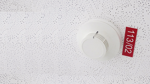 Rauchmelder an der Decke
