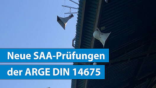 Lautsprecher in einem Stadion