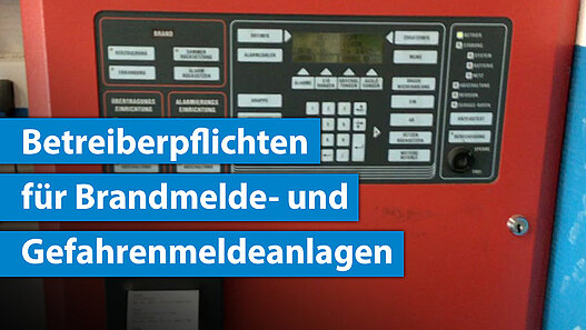 Brandmeldezentrale in einem Betrieb eines Betreibers