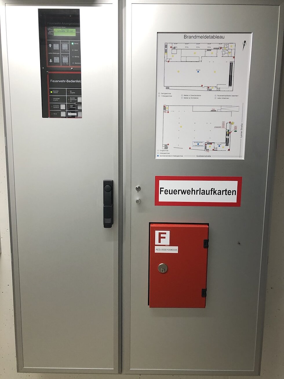 Brandmeldeanlage mit Feuerwehrlaufkarten