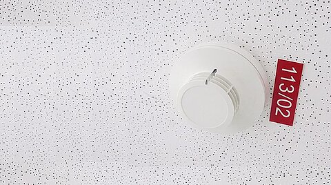 Rauchmelder an der Decke
