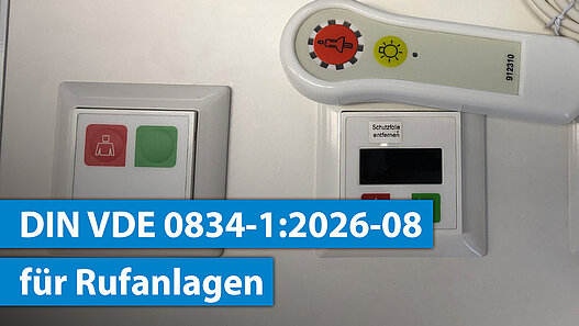 Rufanlage mit Schalter und SOS Notrufknopf