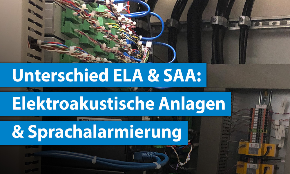 Sprachalarmierung Anlage Kabel