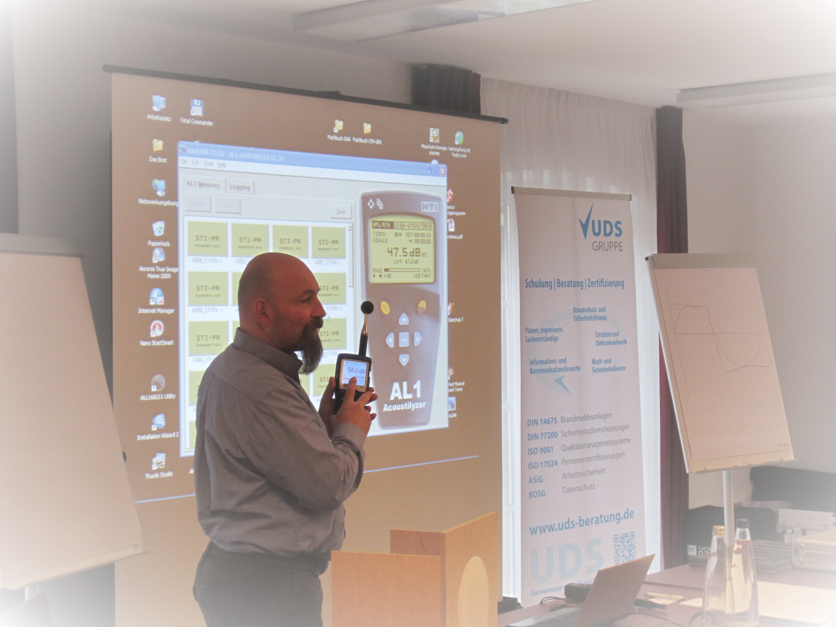 Schulung, Workshop STIPA, STI-Messung mit Andreas Simon