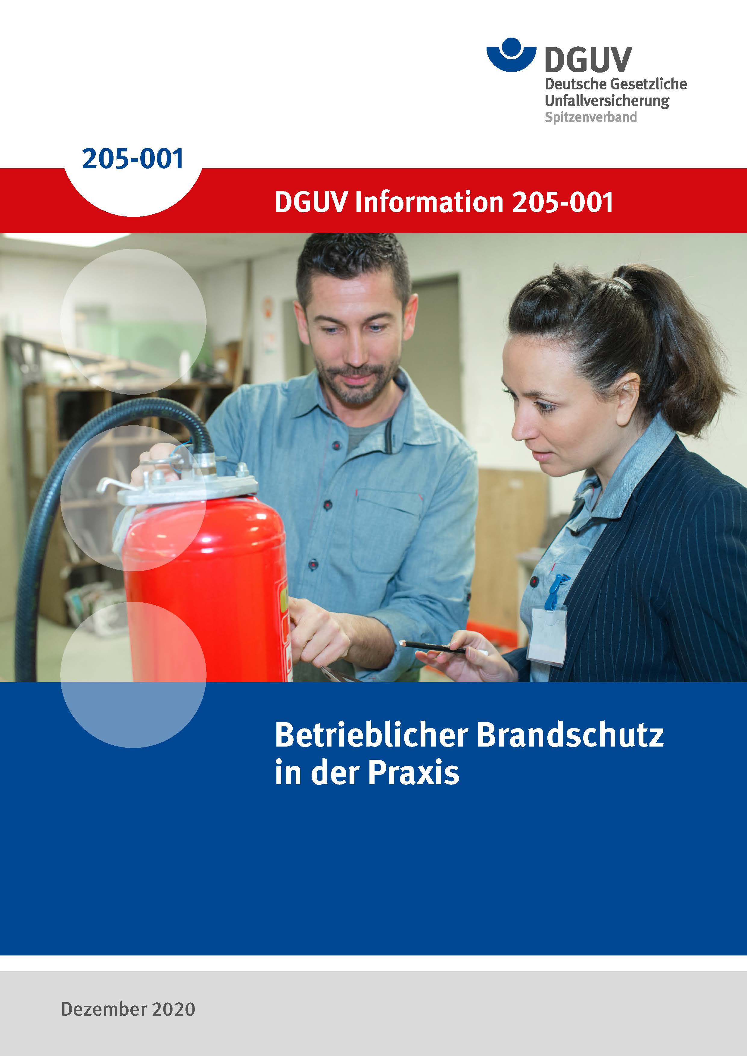 DGUV 205-001 Cover