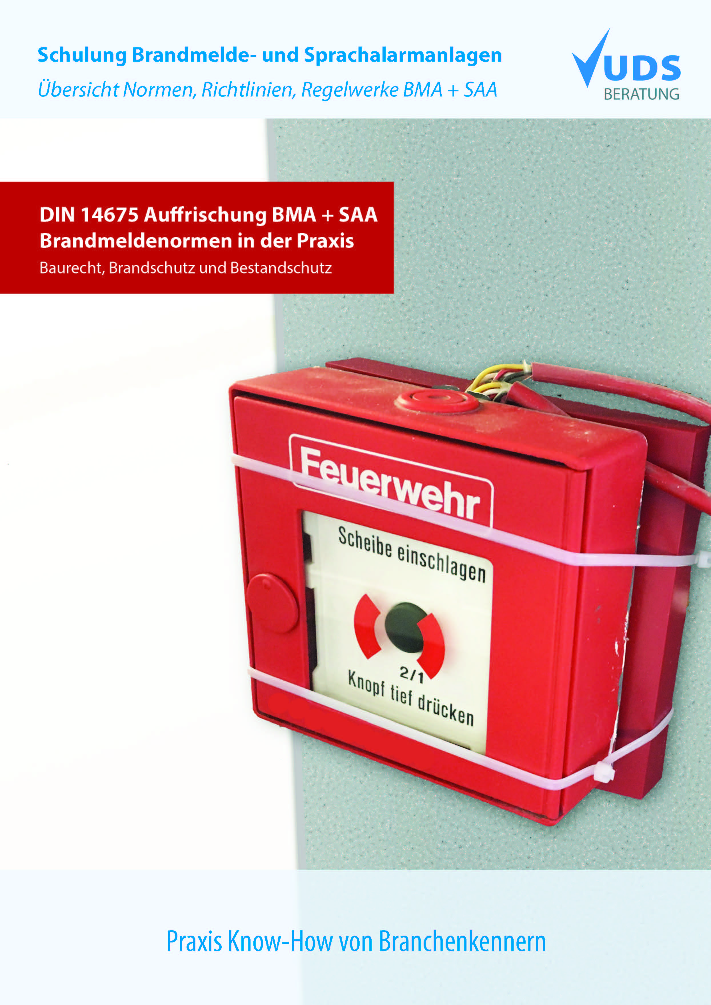 UDS_Auffrischung_DIN14675_Flyer_Cover