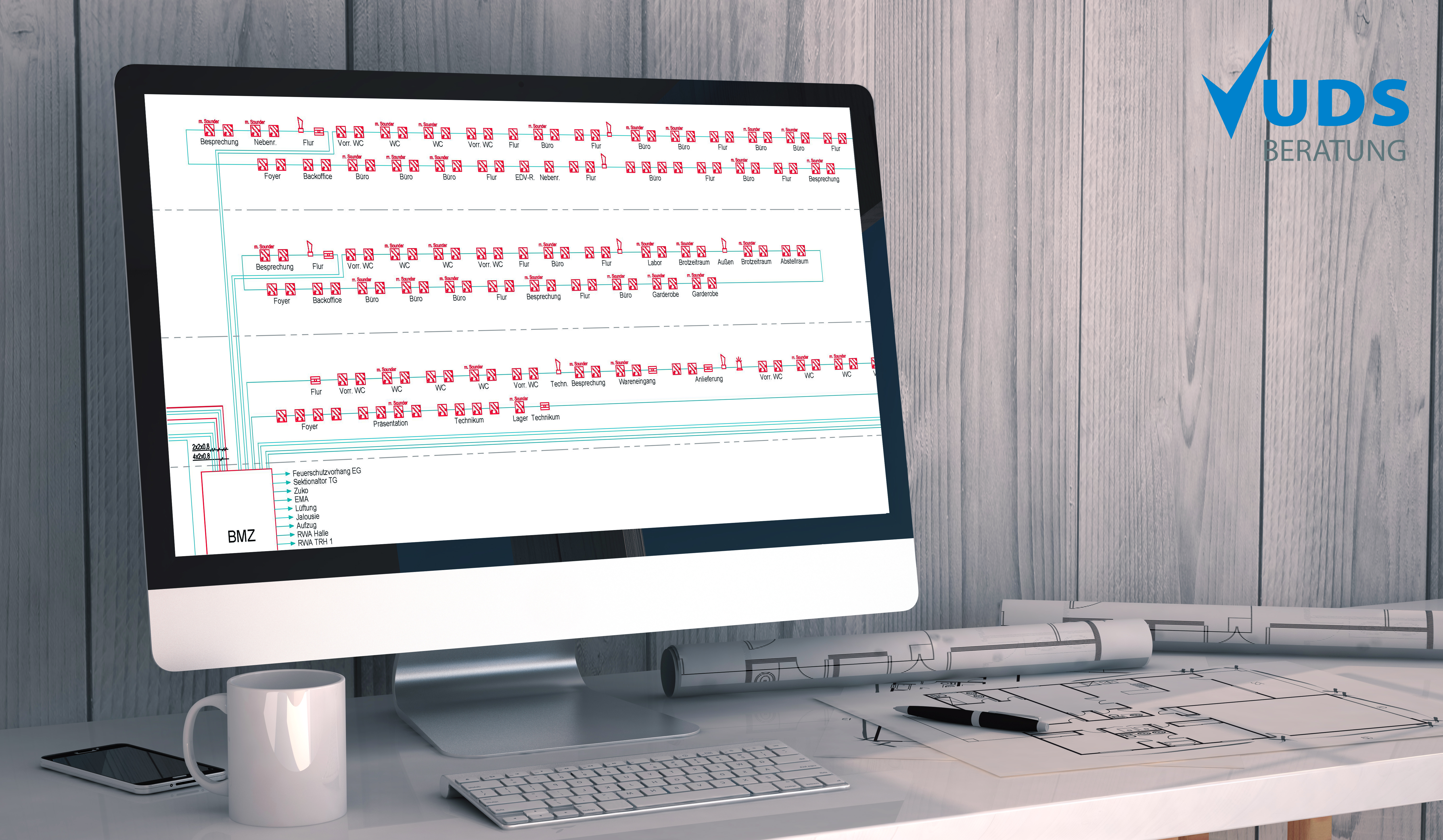 Planung einer Brandmeldezentrale am PC